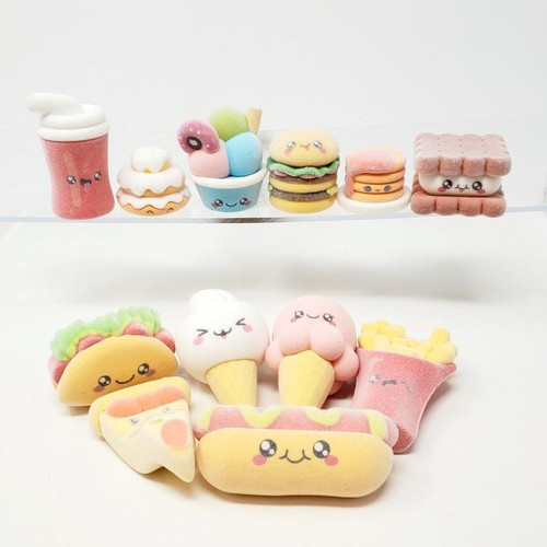Kawaii critterz fuzzy flocked - kawaii,